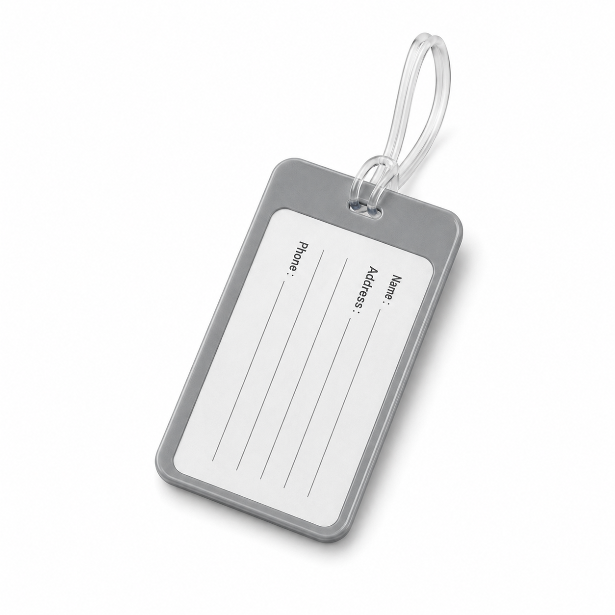 PVC Anti Lost Luggage Tag