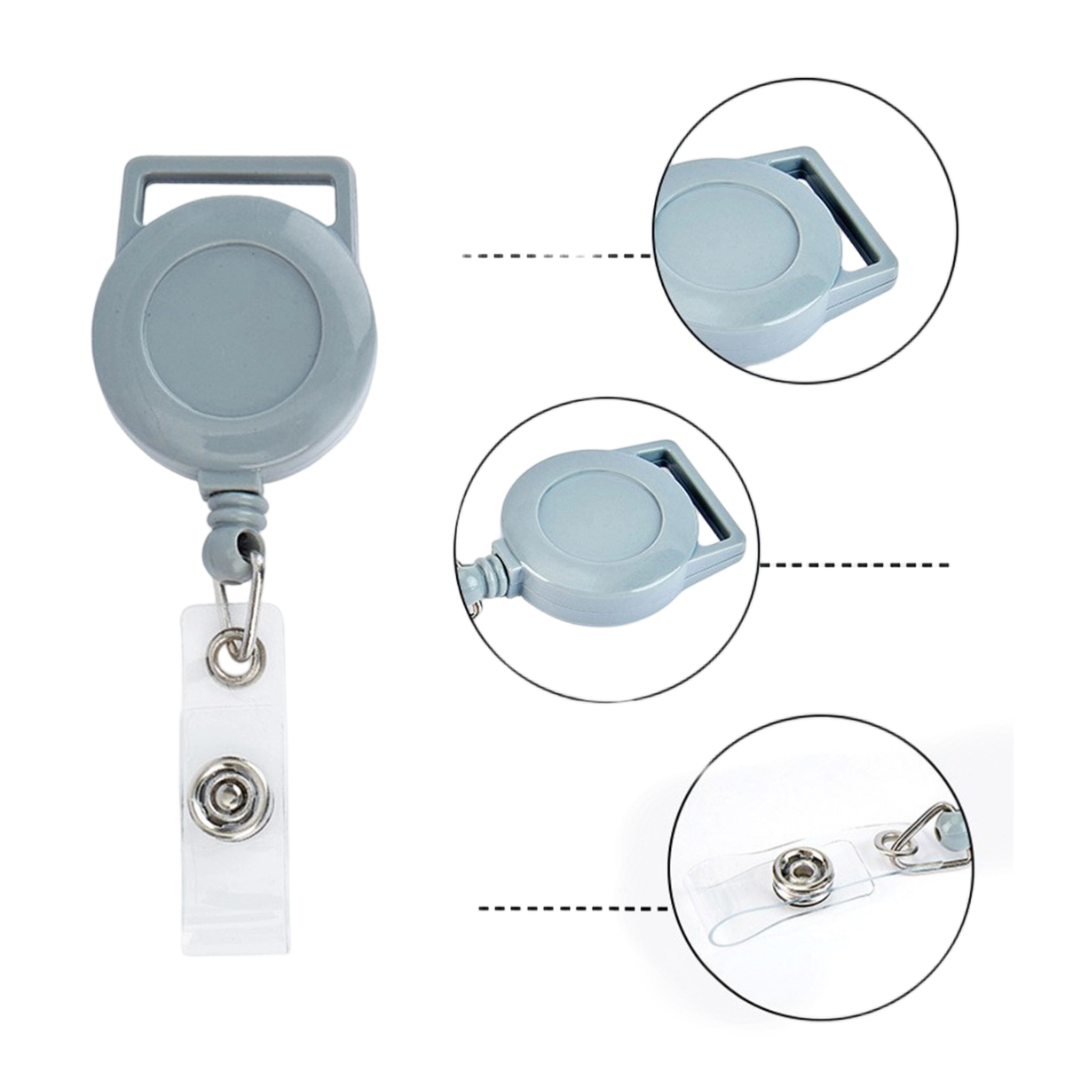 Retractable Badge Reel With Clip