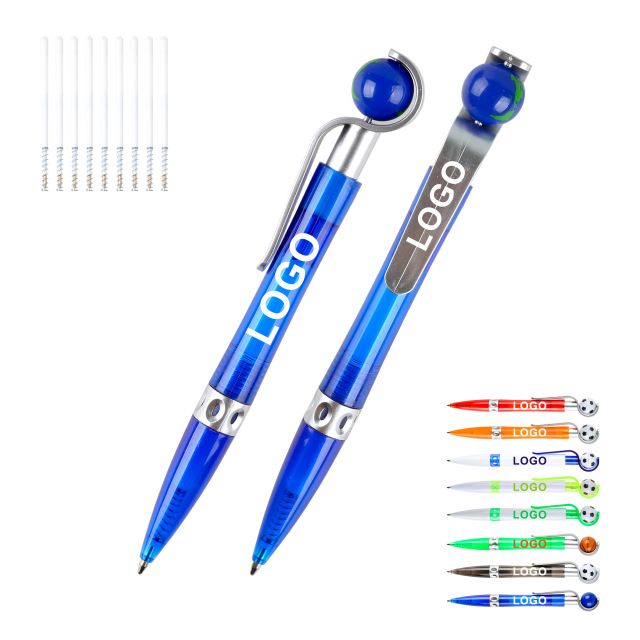 Rotating Soccer Ball Shape Ballpoint Pen