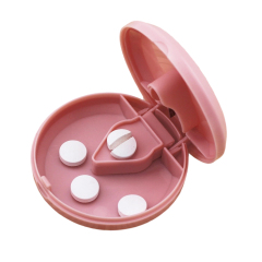 Round Pill Cutter Splitter Storage Box