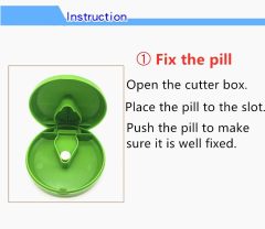 Round Pill Cutter Splitter Storage Box