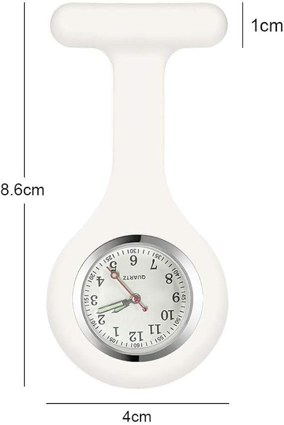 Silicone Nurse Fob Watch With Clip Pin
