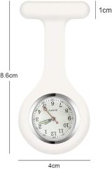 Silicone Nurse Fob Watch With Clip Pin