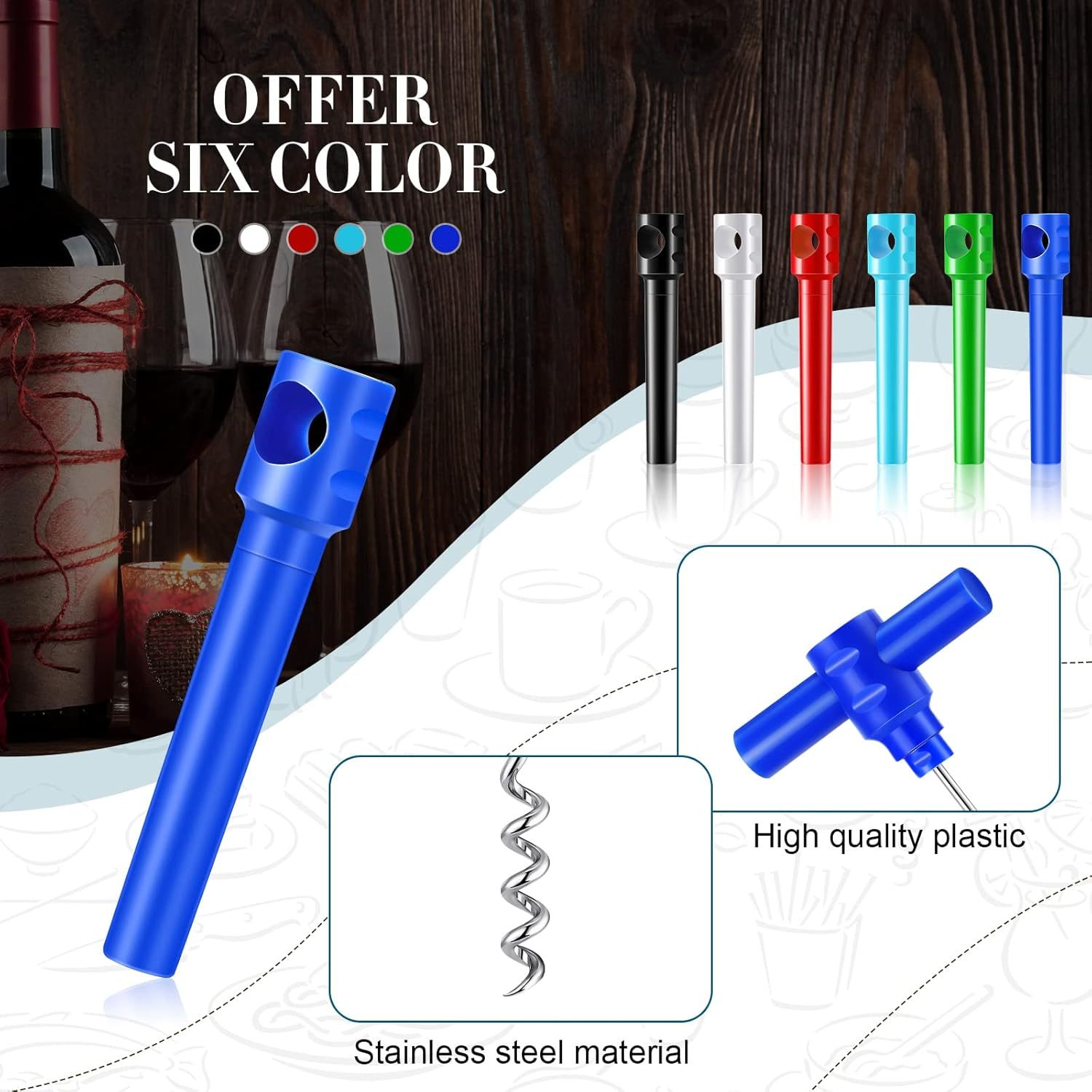 Simple Wine Bottle Opener Corkscrew Keychain