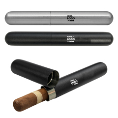 Single Cigar Tube Holder Stainless Steel Case
