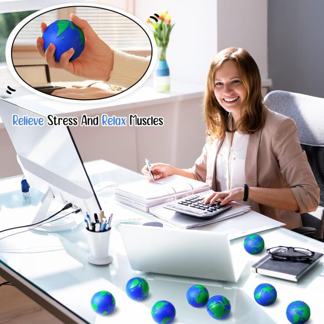 Spray Paint Earth Stress Relief Squeeze Ball