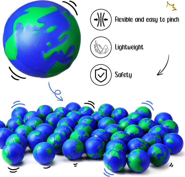 Spray Paint Earth Stress Relief Squeeze Ball