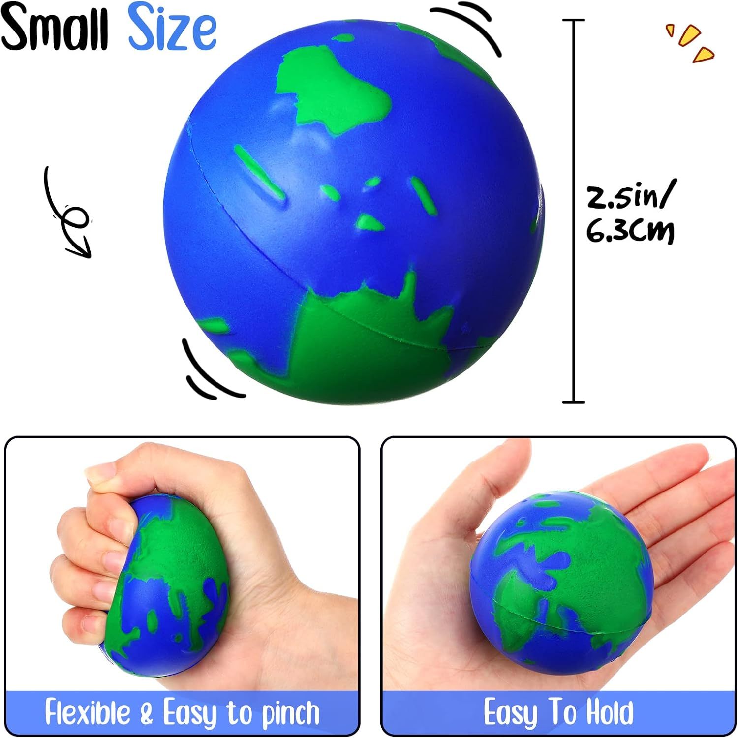 Spray Paint Earth Stress Relief Squeeze Ball