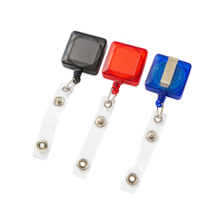 Square Retractable Badge Reel