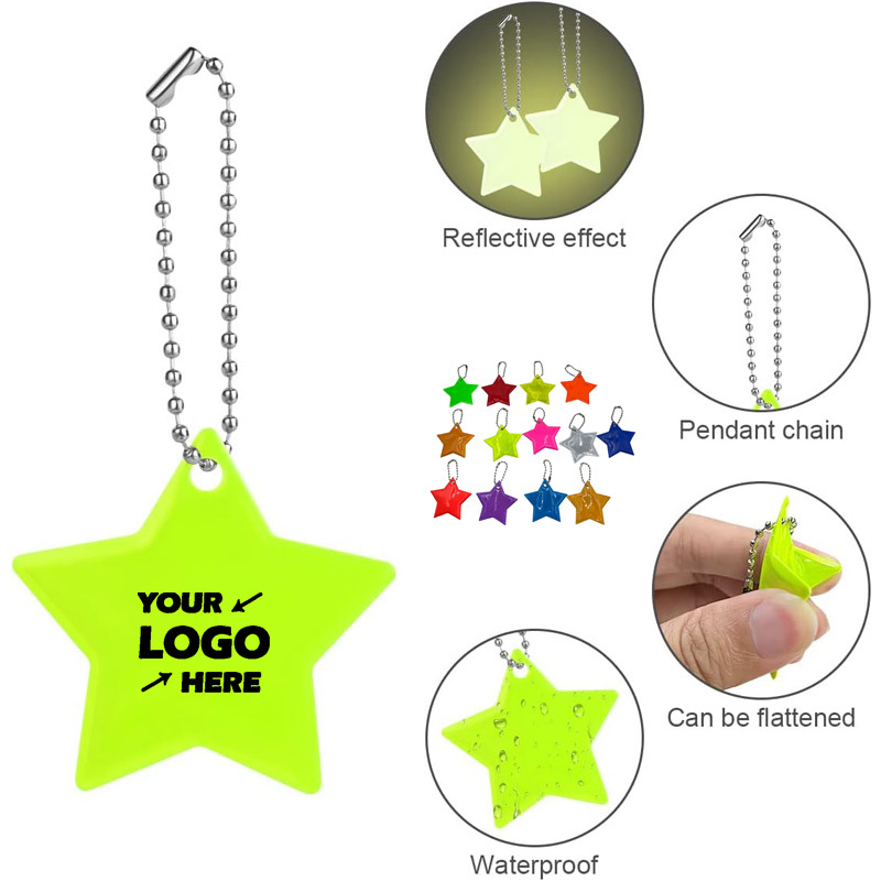 Star Reflective Zipper Pull
