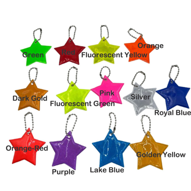 Star Reflective Zipper Pull