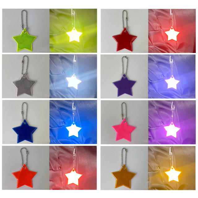 Star Reflective Zipper Pull