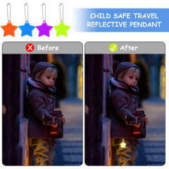Star Reflective Zipper Pull