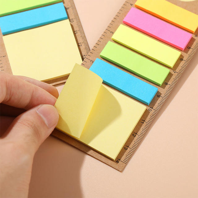 Sticky Note Bookmark with Ruler