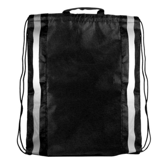 Two Color Reflector Side Strips Drawstring Backpacks