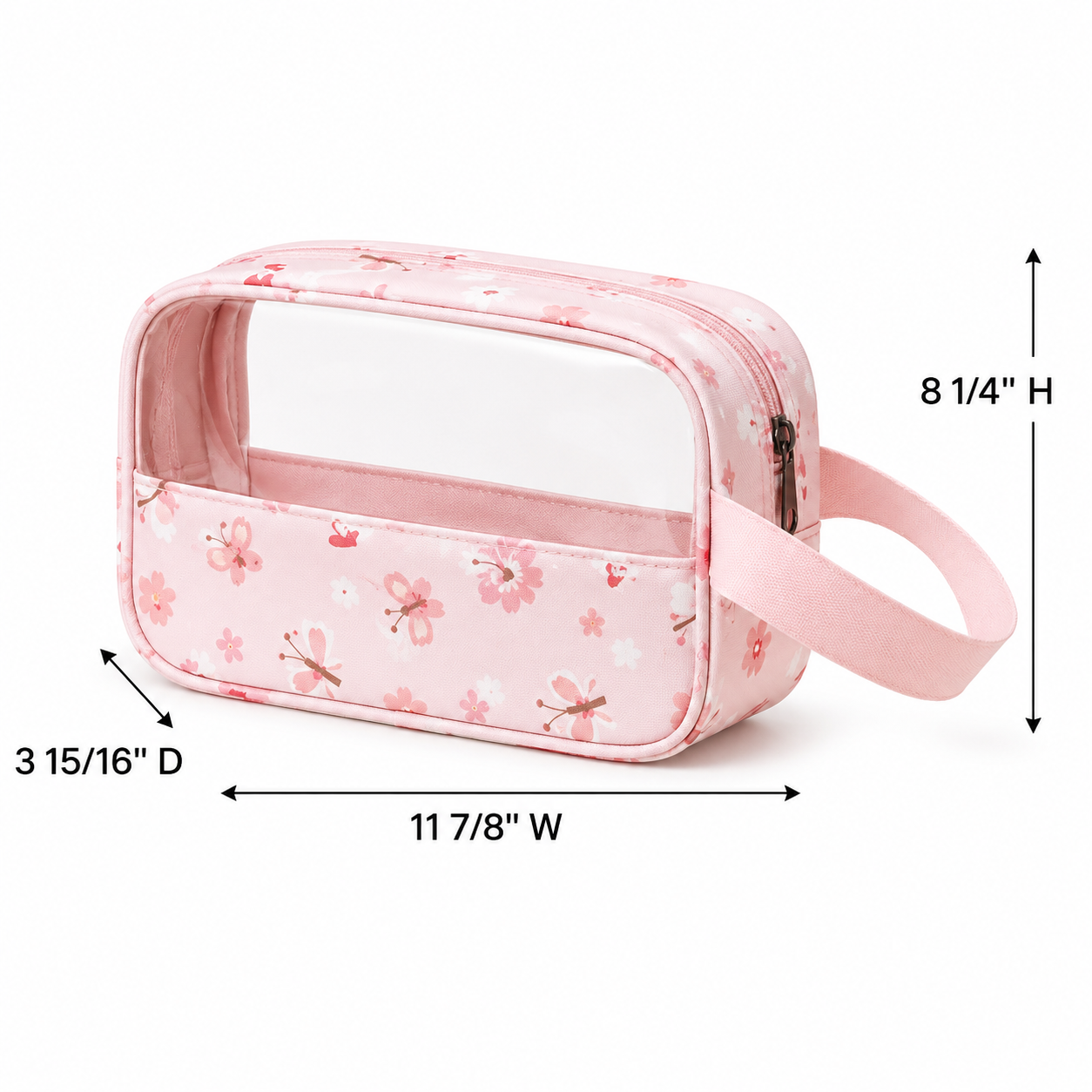 Waterproof Small Cosmetic Bag With Webbing Handle