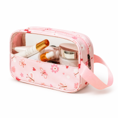 Waterproof Small Cosmetic Bag With Webbing Handle
