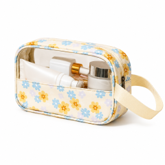 Waterproof Small Cosmetic Bag With Webbing Handle