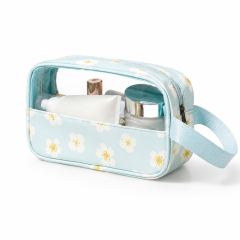 Waterproof Small Cosmetic Bag With Webbing Handle