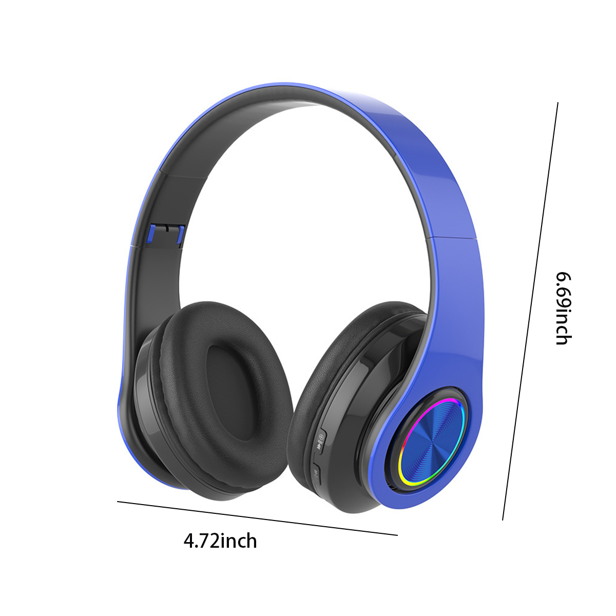 Wireless Bluetooth Headphone With LED Light