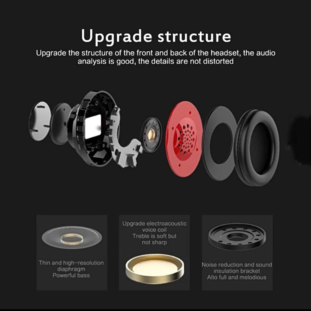 Wireless Bluetooth Headphone With LED Light