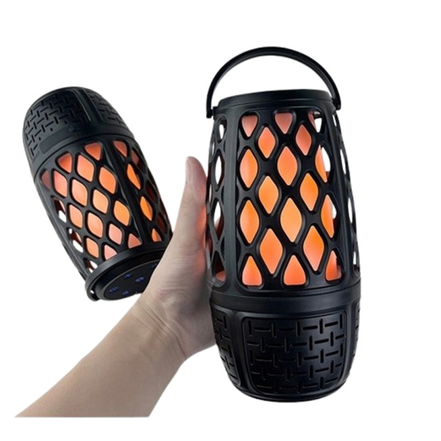 Wireless Lantern Speaker with LED Flame