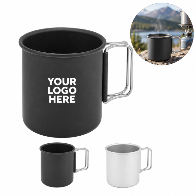 10 Oz Folding Aluminum Outdoor Teacup