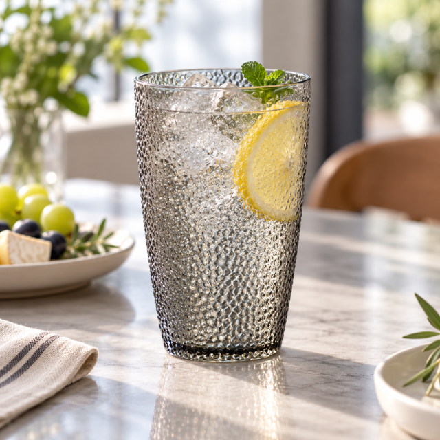 16.9 Oz Hammered Texture PC Beverage Cup
