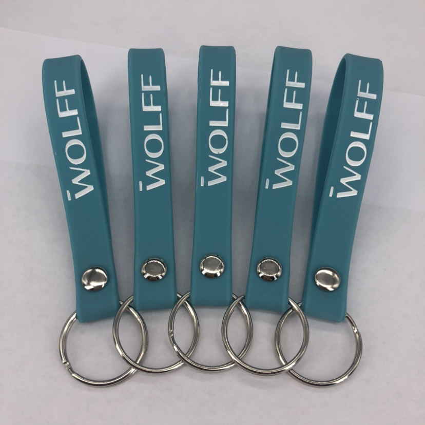 Silicone Wristlet Keychain