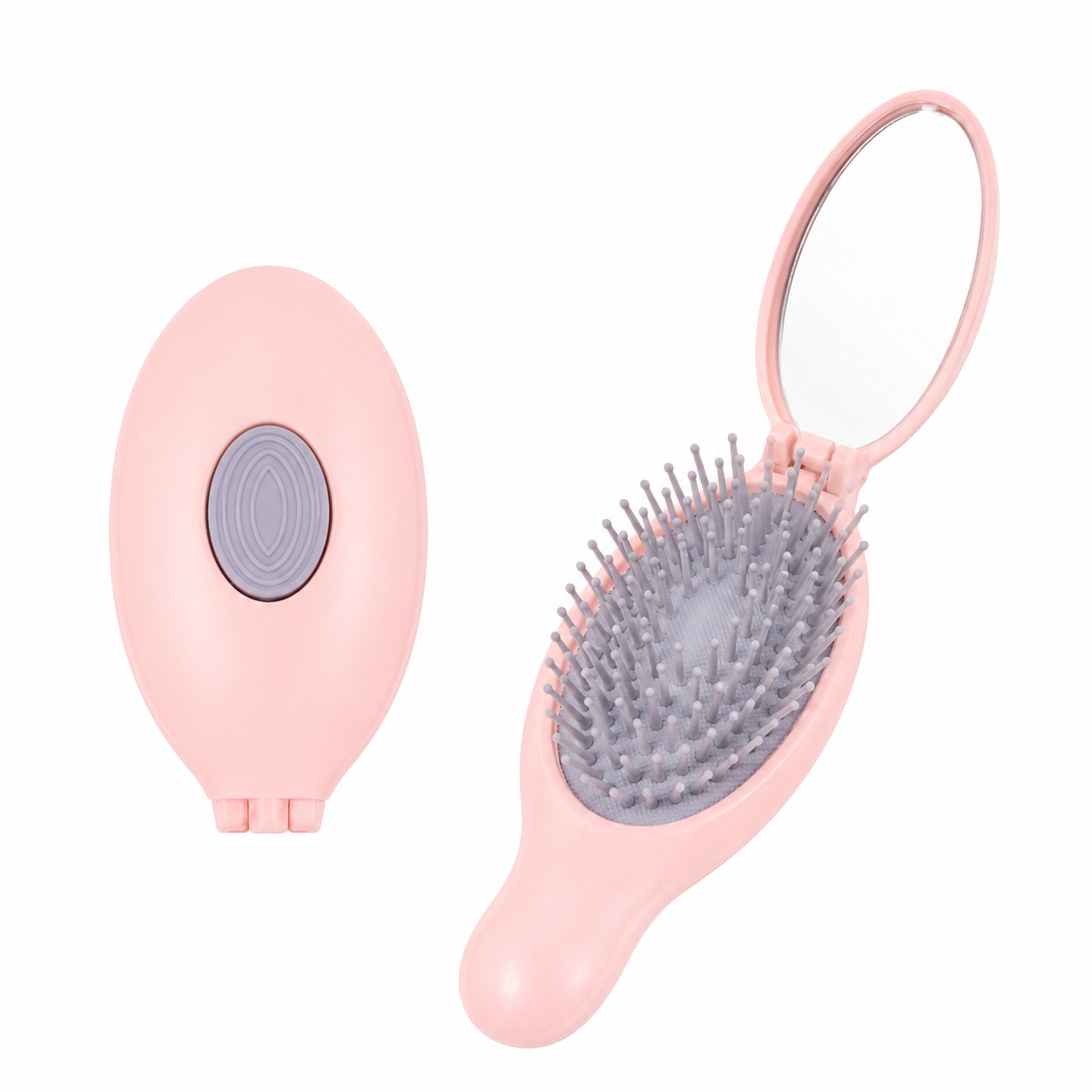 2 In 1 Collapse Mirror Airbag Massage Comb