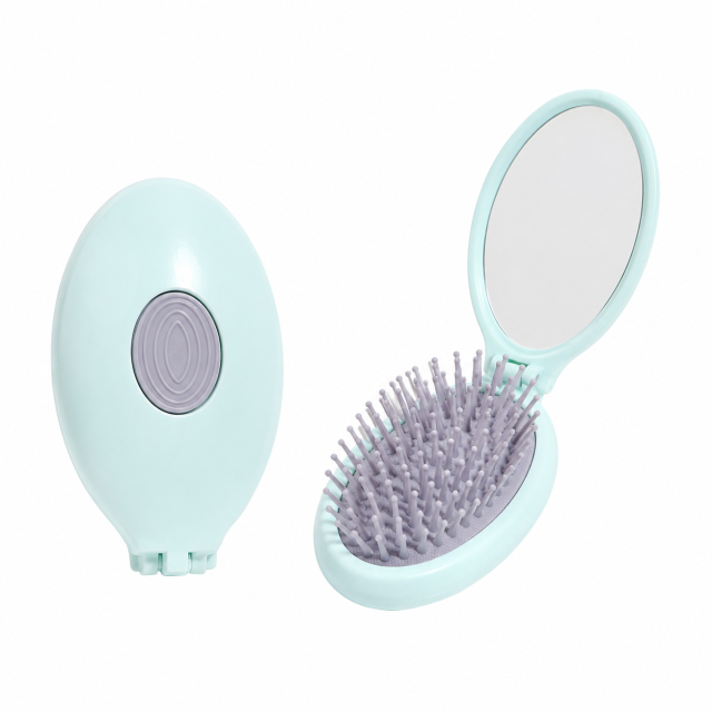 2 In 1 Collapse Mirror Airbag Massage Comb