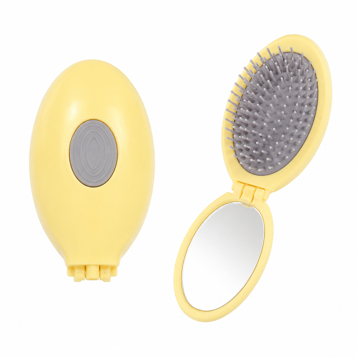 2 In 1 Collapse Mirror Airbag Massage Comb
