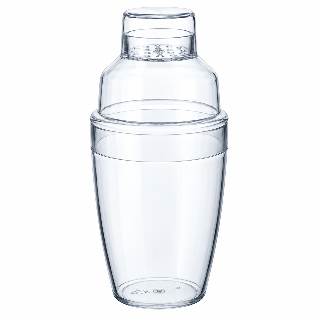 6 Oz 3-Piece PS Cocktail Shaker