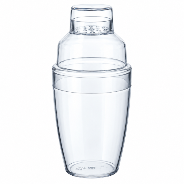 6 Oz 3-Piece PS Cocktail Shaker