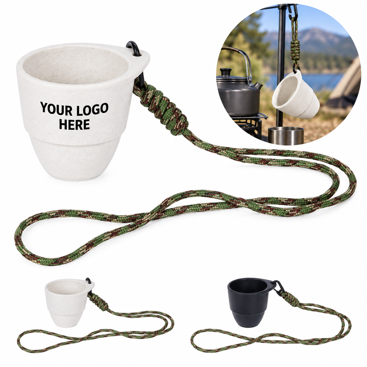 90 mL Resin Cup With Carry Lanyard