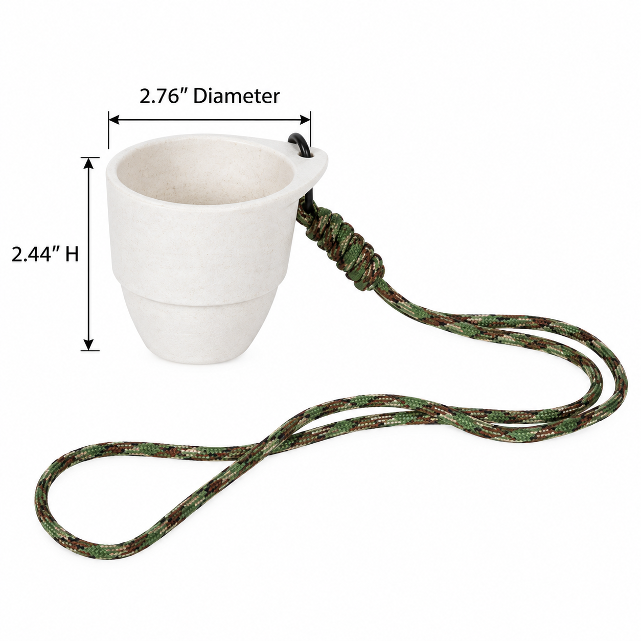 90 mL Resin Cup With Carry Lanyard