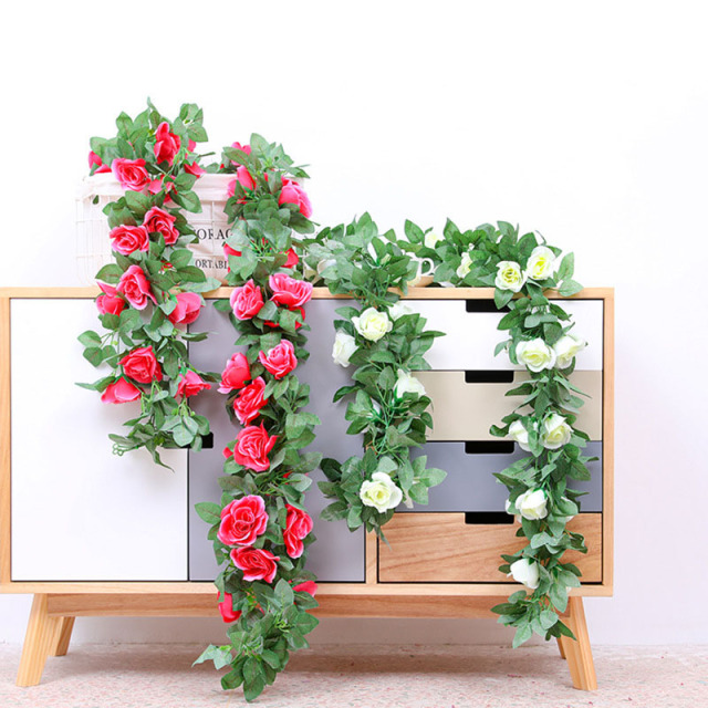 Artificial Rose Vine Flowers Plants Fake Flower Vine