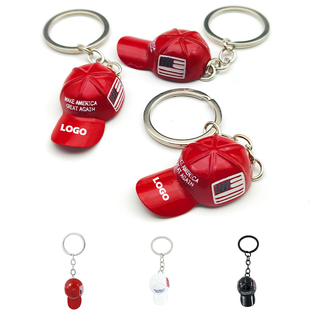 Baseball Cap Design Keychain