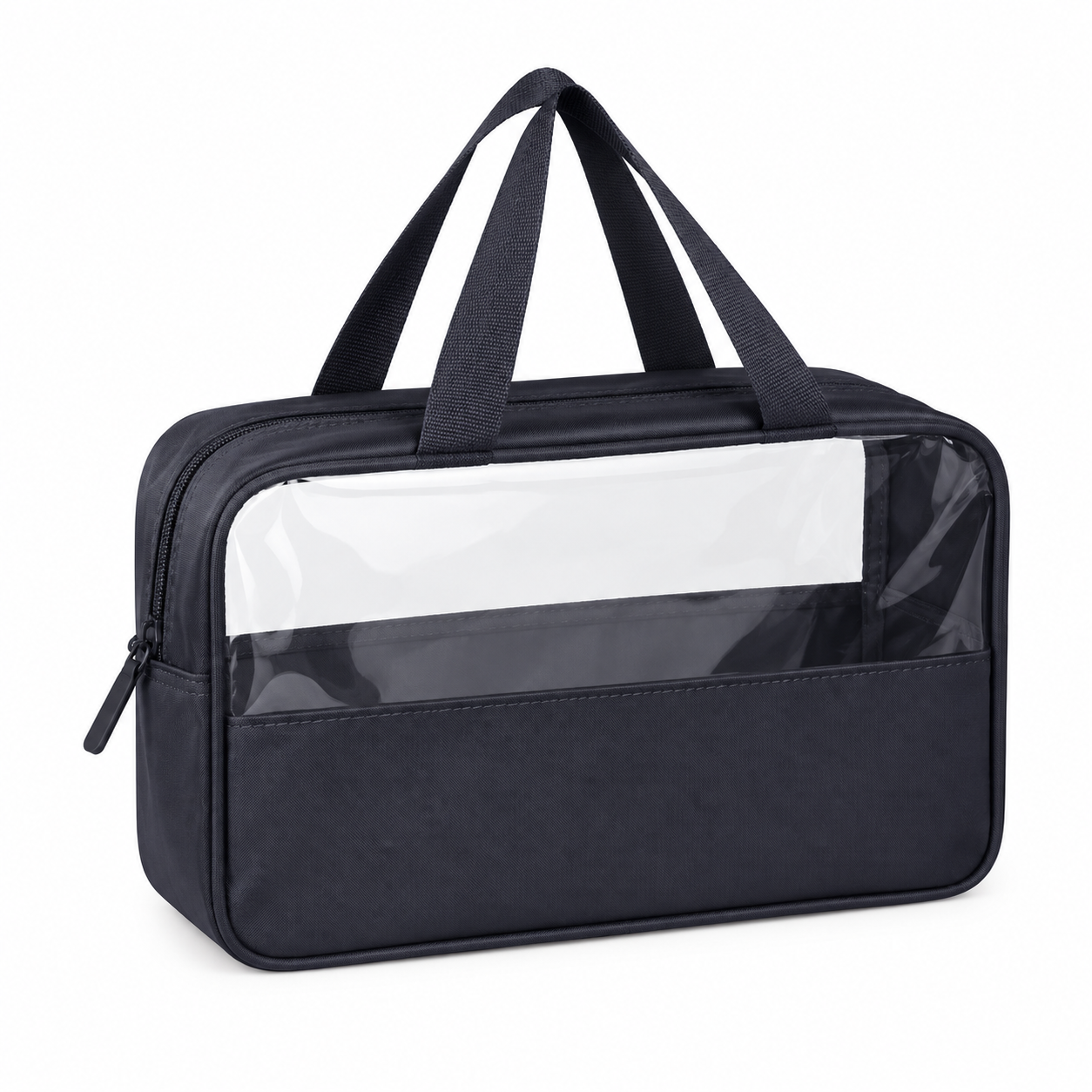 Clear PVC and PU Leather Travel Makeup Bag