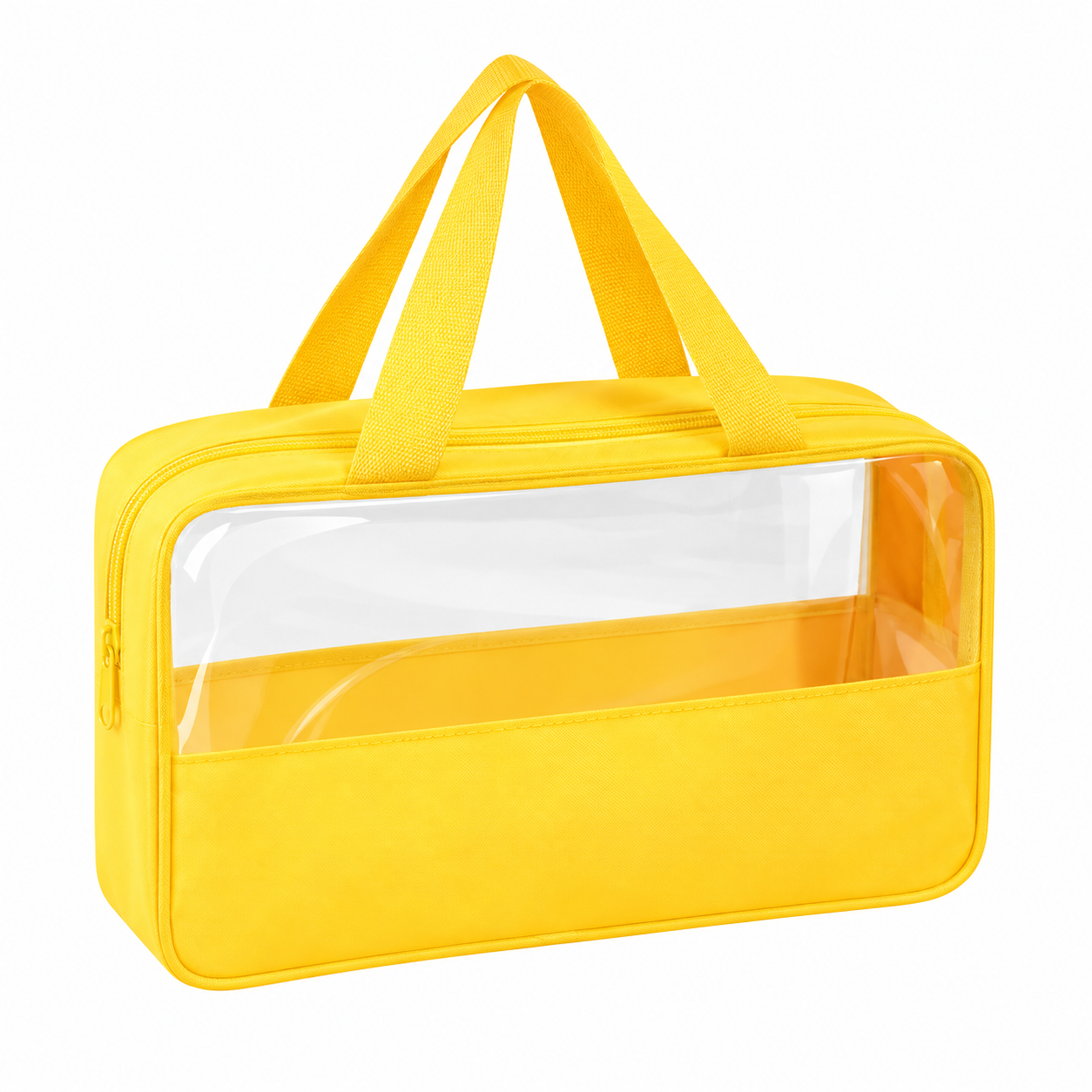 Clear PVC and PU Leather Travel Makeup Bag