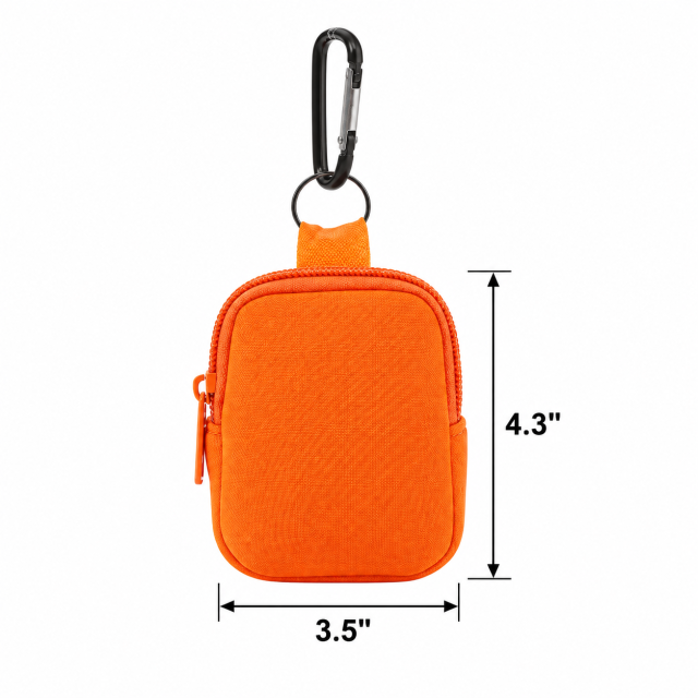 Compact Nylon Outdoor Keychain Wallet Pouch