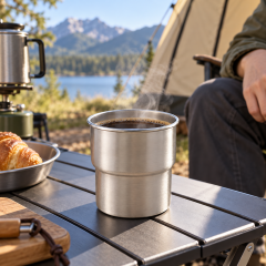 Compact Stainless Steel Coffee Cup