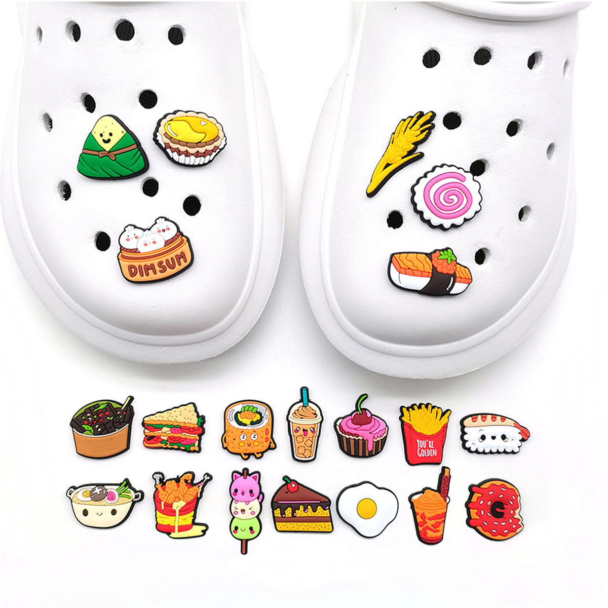 Cute Food Shoe Charms