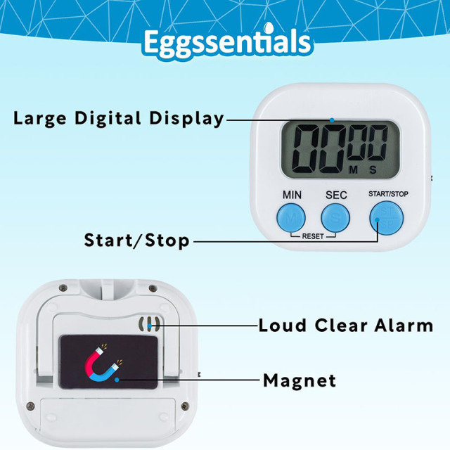 Digital Kitchen Timer With Magnetic Back