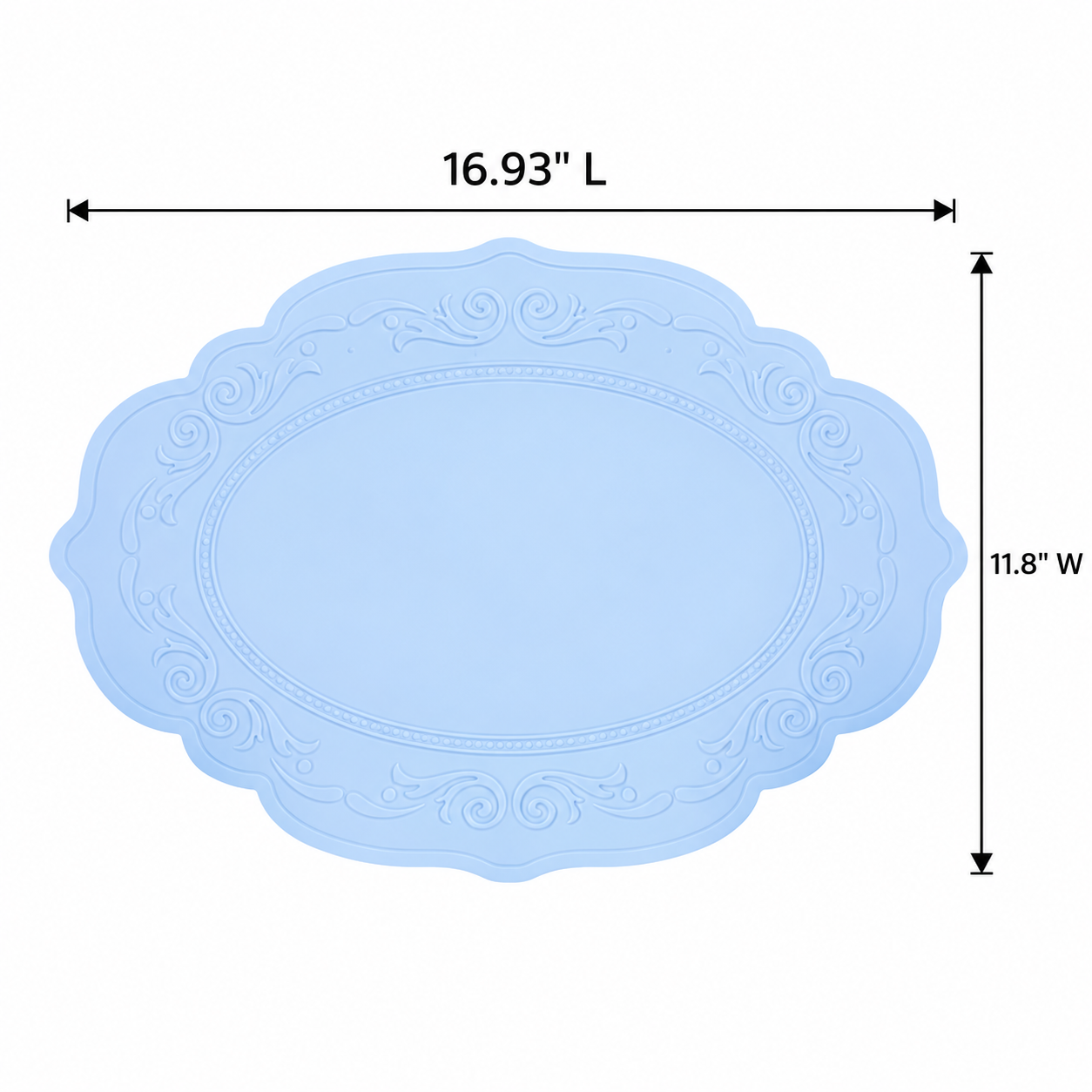 European Vintage Embossed Silicone Placemat