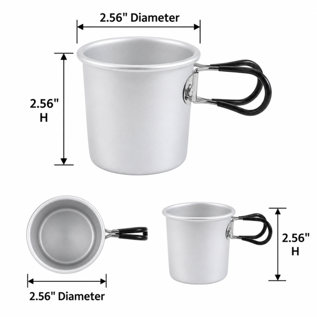 Foldable Aluminum Alloy Camping Mug