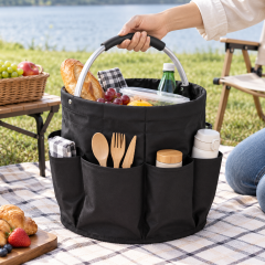 Foldable Oxford Outdoor Picnic Basket