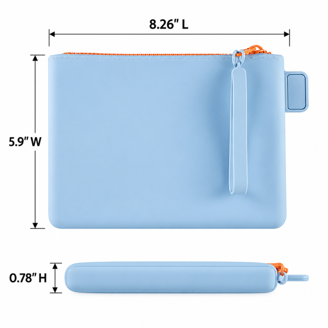 Foldable Silicone Travel Makeup Storage Bag