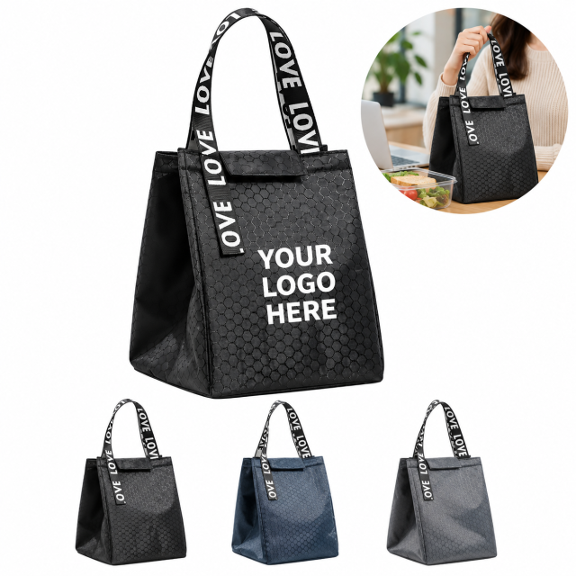 Insulated Oxford Lunch Tote With Aluminum Foil Lining