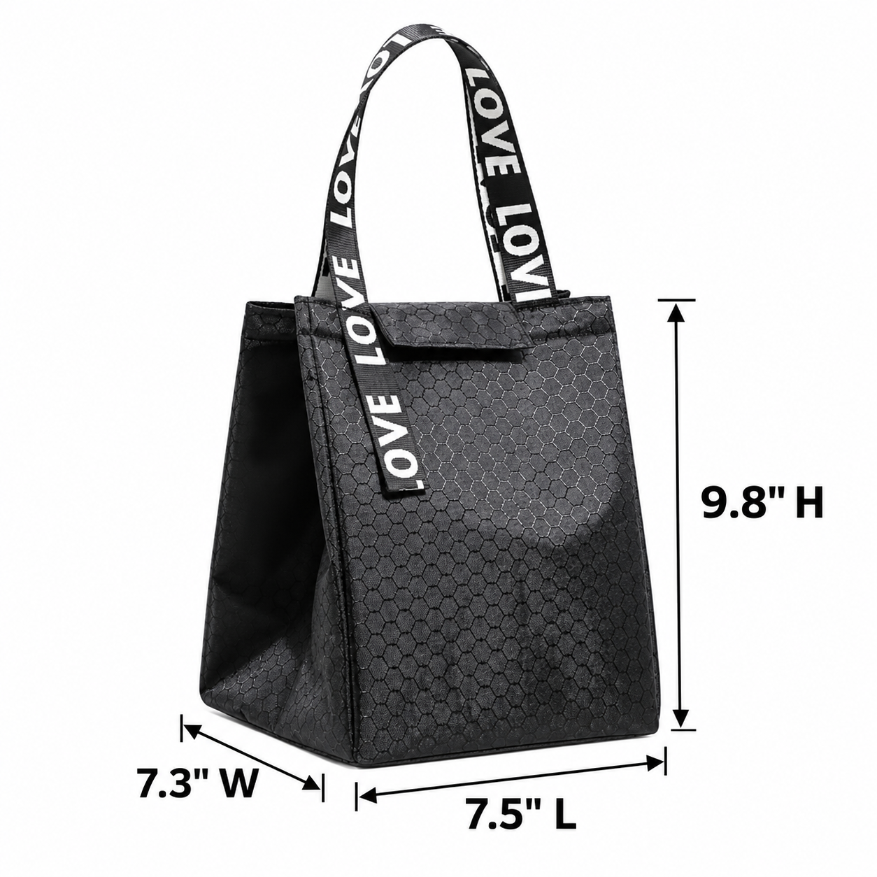 Insulated Oxford Lunch Tote With Aluminum Foil Lining